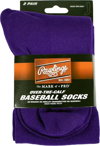 Vista 3 de Rawlings 2 pares Calcetines deportivos BéisbolSoftbol Varios tamañoscolores