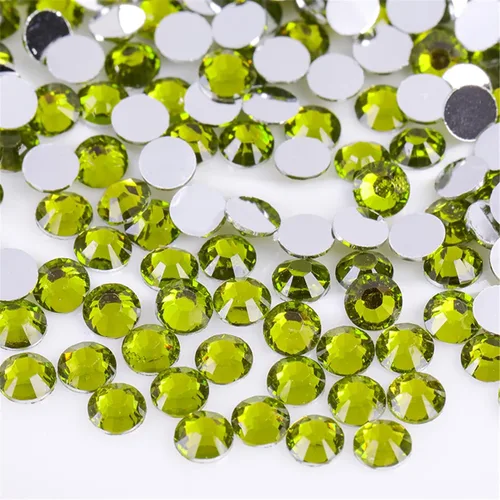 Vista 44 de 3000 unidades de diamantes de imitación termoadhesivos SS6 de 2mm con parte posterior plana, gemas de cristal de vidrio transparente redondas