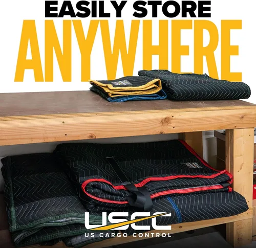 Vista 9 de US Cargo Control - Funda acolchada para camión de mano, 50 x 16 pulgadas, almohadilla superior redondeada con correas de gancho y bucle, Parte