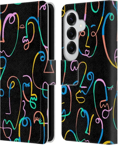 Vista 163 de Head Case Designs Officially Licensed Ninola Brushstrokes Multi Colorful Leather Wallet Case Compatible with Samsung Galaxy A07 4G