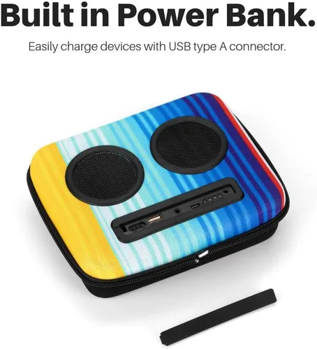 Vista 6 de Super Real El enfriador número 1 con altavoces y subwoofer (Bluetooth, 20 vatios) para fiestas/festivales/barco/playa. Enfriador de altavoces