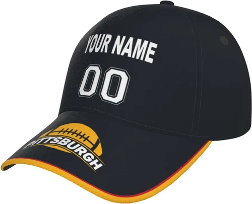 Vista 22 de Gorra personalizada con cualquier nombre y número ajustable, regalo personalizado para papá, hombres, mujeres, jóvenes, fanáticos de los deportes