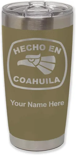 Vista 36 de LaserGram Vaso aislado al vacío de 20 onzas, hecho en coahuila, grabado personalizado incluido (negro) Engraved Gift, Vacuum Insulated Stainless