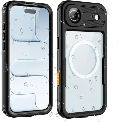 Vista 16 de Funda para iPhone 13 Pro, impermeable y a prueba de golpes, protección completa, IP68, 6.1 pulgadas, color negro