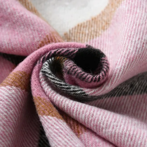 Vista 4 de Niños Niño Camisa De Franela Chaqueta Abrigos Con Capucha A Cuadros De Manga Larga Chaqueta Cárdigan Bebé Niños, Rosado, Mochilas Tote