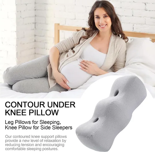 Vista 2 de Almohada para debajo de las piernas – Cojín de contorno, bloque de apoyo Cuña ortopédica de espuma viscoelástica, almohada de elevación ajustable