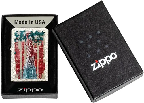 Vista 50 de Zippo encendedores con la bandera de EE. UU.