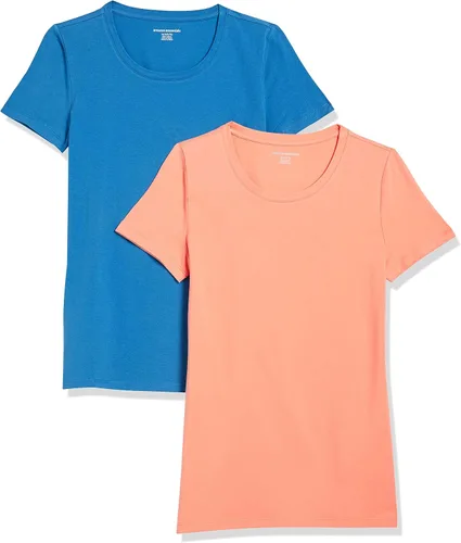 Vista 257 de Amazon Essentials Women's Regular-Fit Short-Sleeve Crewneck T-Shirt
