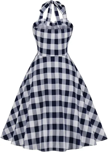 Vista 4 de IMEKIS Trajes familiares de Navidad a juego para mujeres, vestido a cuadros con capa, para Halloween, cosplay, Papá Noel