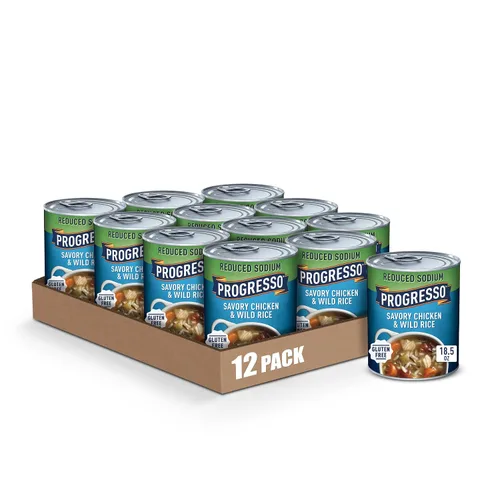Vista 16 de Progresso Caldo de Maíz con Pollo, Sopa enlatada reducida en sodio, lata de 18.5 oz