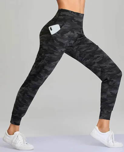 Vista 17 de Oalka - Pantalones deportivos para mujer, con cintura alta y bolsillos, para hacer deporte, yoga y entrenar