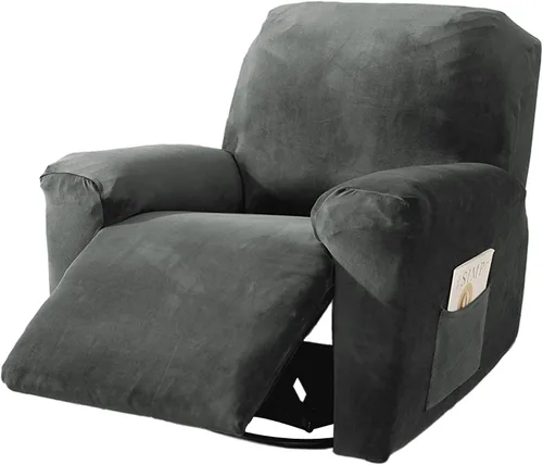 Vista 15 de NORTHERN BROTHERS Fundas para sillas reclinables, fundas elásticas para sofá reclinable, fundas de terciopelo para silla Lazy Boy, funda de sofá