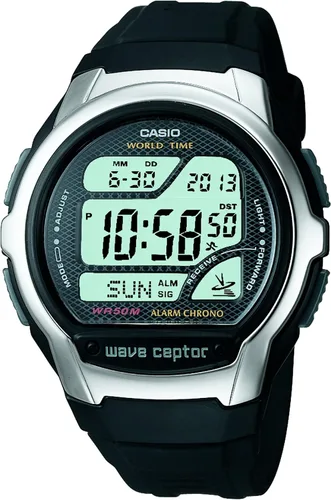 Vista 4 de Casio WV58A-1AVCR Waveceptor Reloj digital con banda de resina negra para hombre