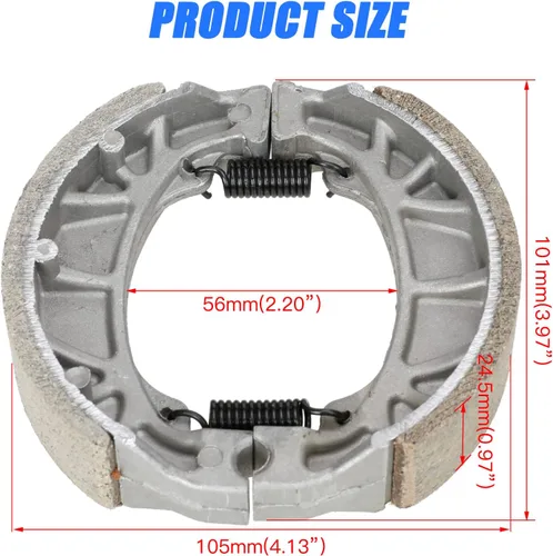 Vista 6 de YOXUFA Reemplazo de zapatas de freno de tambor trasero para Coleman Minibike CT200U BT200X CT200U-EX Baja Warrior MB200 Predator 212cc CRF70 GY6