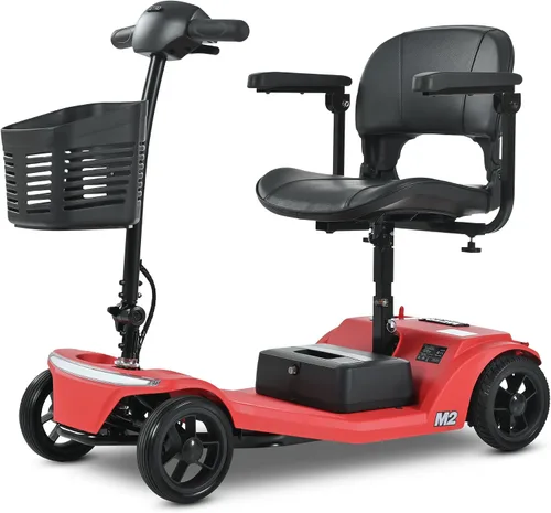 Vista 17 de Metro Mobility Patinetes eléctricos de movilidad de 4 ruedas para adultos, capacidad de 300 libras, scooter plegable de movilidad para personas