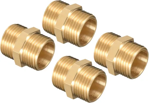 Vista 6 de M METERXITY Accesorio de tubería de rosca macho - Hex G1/2 x G3/4 Macho Rosca Tubería Adaptador, Acoplador Rápido, Aplicar a Tubo de Aire, Compresor