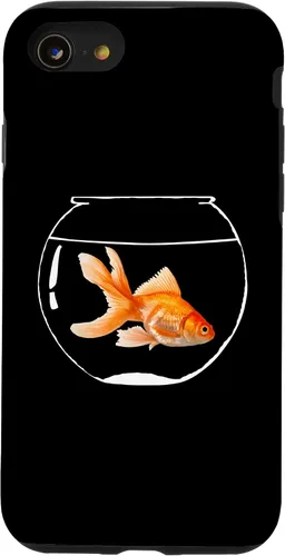 Vista 18 de iPhone 16 Goldfish Bowl Fish Fantail Goldfish Estuche para acuario de agua dulce