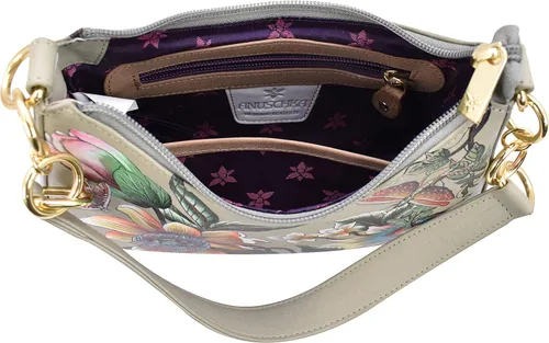 Vista 5 de Anuschka Hobo convertible pequeño pintado a mano para mujer