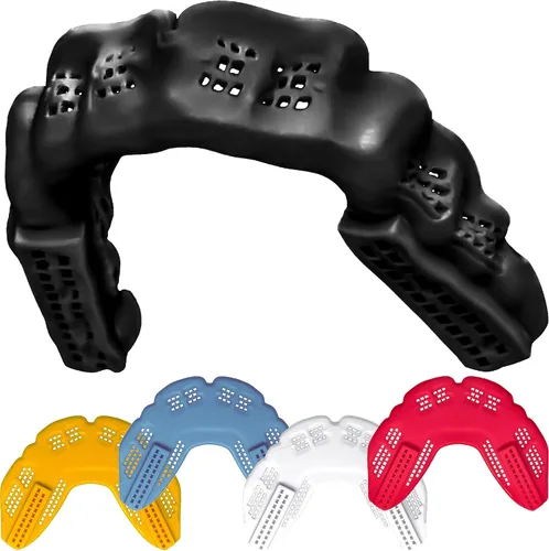 Vista 13 de Bulletproof: ¡El protector bucal más delgado y transpirable del mundo es 3 veces más fuerte! Protector bucal para lucha libre, fútbol, baloncesto