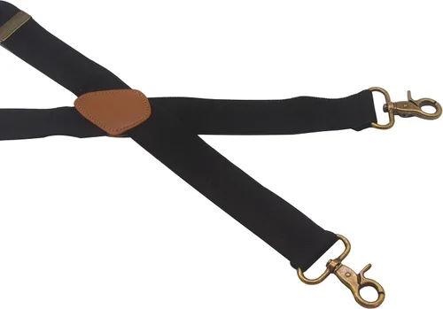 Vista 3 de HNYIODA Mens Suspenders with 4 Swivel Hooks Adjustable Heavy Duty Braces