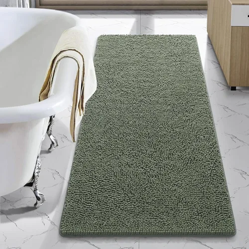 Vista 63 de LOCHAS - Alfombra de baño de lujo lanuda de 24 x 17 pulgadas, color beige