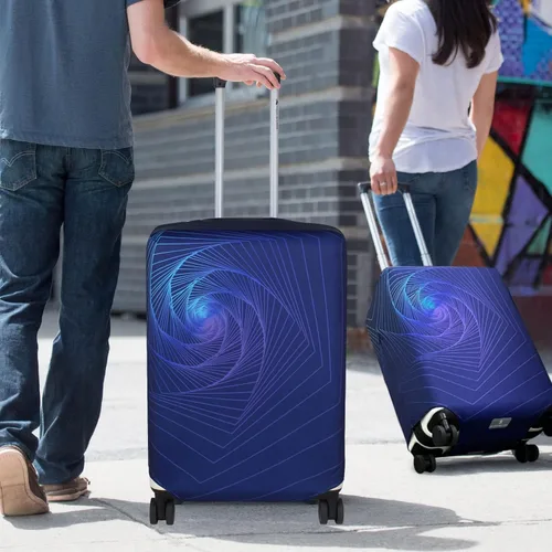 Vista 6 de Explore Land - Funda protectora para equipaje de viaje, protector de maleta, se adapta a maletas de 18-32 pulgadas