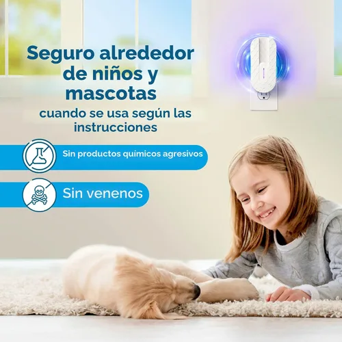 Vista 7 de BugMD - Trampa para moscas de frutas sin zumbido para interiores con luz UV Colector de mosquitos y matamosquitos para casa, cebo con aroma a miel