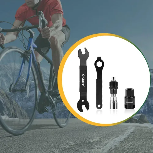 Vista 7 de Oumers Juego de herramientas extractoras de manivela de bicicleta, extractor de manivela para bicicleta, removedor de soporte inferior de bicicleta