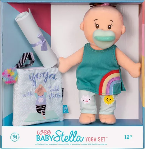 Vista 3 de Manhattan Toy Wee Baby Stella Tiny Farmer - Juego de muñecas suaves de 12 pulgadas