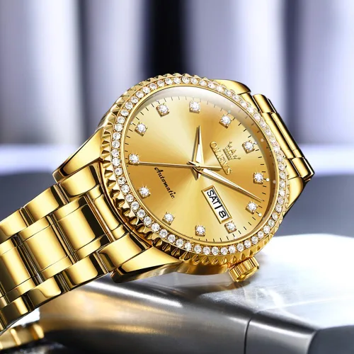 Vista 5 de OLEVS Reloj mecánico para hombre ahueca hacia fuera impermeable reloj de cuerda automático para hombres