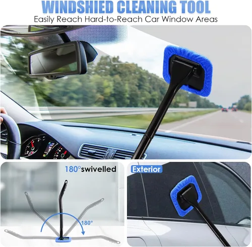 Vista 3 de Kit de Limpieza para Automóvil, Kit de Detallado de Interiores de Automóvil con Aspiradora de Mano de Alta Potencia, Juego de Cepillos de Detallado