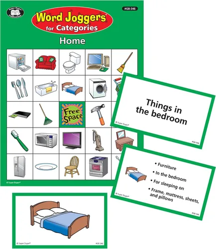 Vista 3 de Super Duper Publications Word Joggers® para Categorías Juego de Bingo Recurso educativo para Niños