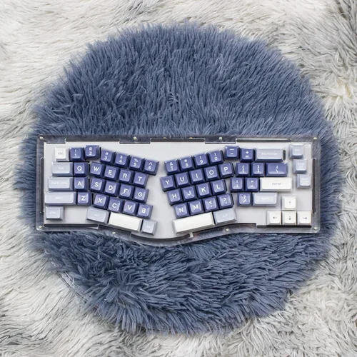 Vista 7 de Hyekit Teclado personalizado para juegos - Alice Layout 66 teclas - Compatible con QMKVia - Estructura de junta - Kit de teclado mecánico con cable