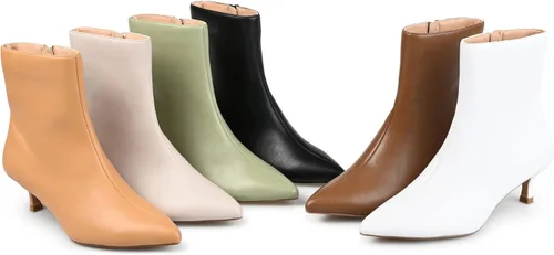 Vista 5 de Journee Collection Botines de tacón de gatito de ancho medio y ancho para mujer