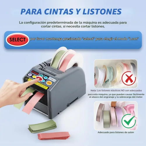 Vista 3 de Dispensador automático de cinta, cortadora de cinta eléctrica