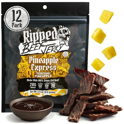Vista 9 de Carne seca rasgada – 100% carne de res alimentada con hierba, 0.71 onzas de proteína, ingredientes reales, sin gluten, sin MSG, fabricado en Estados