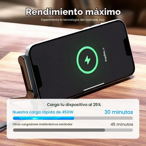 Vista 5 de Cable de carga rápida trenzado de 240 W con soporte para teléfono integrado, cable de carga USB-C a USB-C duradero en forma de T 2026, cable