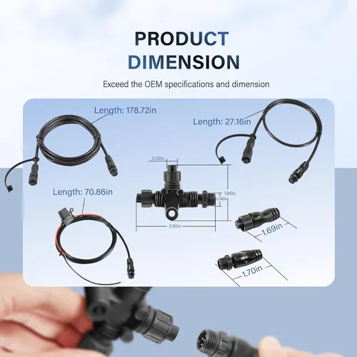 Vista 7 de Kit de inicio de red NMEA 124-69 NMEA 2000 Pieza de repuesto para Lowrance N2K- EXP-RD-2 Kit de inicio de red impermeable Plugandplay Accesorios