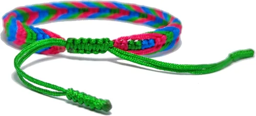 Vista 5 de LAMIBEE Pulsera tibetana con diseño de pansexualidad bisexual LGBT Proud Love Brazaletes de cuerda de amuleto y bohemio para mujeres y hombres