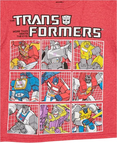 Vista 3 de Hasbro Paquete de 2 camisetas gráficas Transformers Optimus Prime para niños