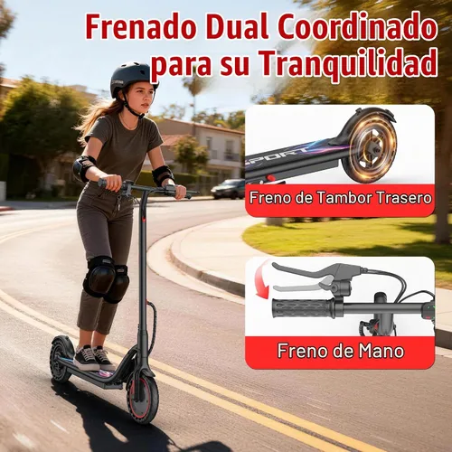 Vista 7 de VOLPAM Scooter eléctrico, motor de 500W/800W/1000W, largo alcance 21-28
