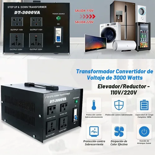 Vista 8 de YaeCCC Transformador de voltaje 3000VA Convertidor de potencia 110V/220V Convertidor AC-AC 3000VA