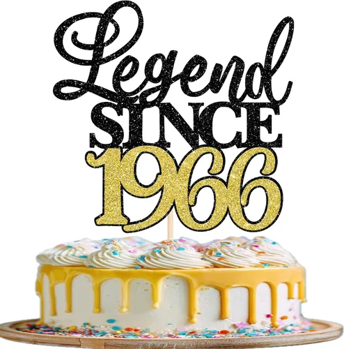 Vista 22 de Rsstarxi 1 paquete de decoración de pastel con purpurina de leyenda desde 2012 para decoración de tarta de cumpleaños 13 años para decoración