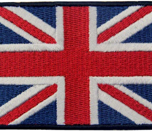 Vista 2 de EmbTao Parches British Union Jack Bordado Bandera de Inglaterra Reino Unido Gran Bretaña Gancho & Bucle Emblema