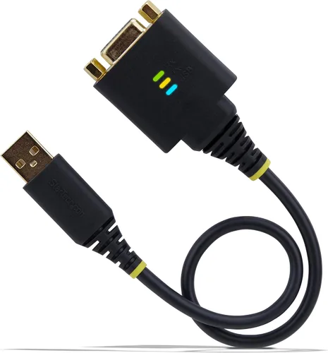 Vista 7 de StarTech Cable adaptador serie USB a módem nulo de 1 pie (1P1FFCN-USB-SERIAL)