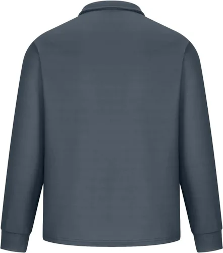 Vista 4 de Men's Casual Classic Sweatshirt Tops Button V Stand Collar Shirts Pullover Long Sleeve Basic Fit Trendy Sweatshirts