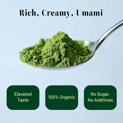 Vista 4 de CHAYEAH, Emerald Select Matcha, grado ceremonial orgánico, lata de 1.06 onzas Elevated First Harvest Ceremonial Matcha, USDA Organic, Crafted for