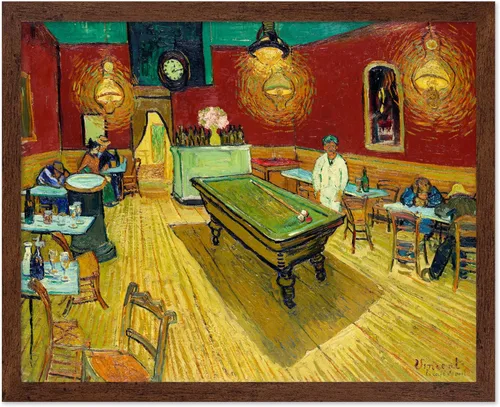 Vista 9 de Poster Master Póster clásico de Van Gogh, impresión impresionista vintage, regalo para artista, pintor, autorretrato, sombrero de paja, dibujo