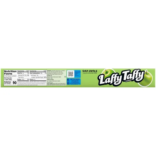 Vista 2 de Laffy Taffy Rope Candy, sabor a manzana agria, cuerdas de 0.81 onzas (paquete de 24)