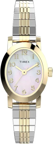Vista 14 de Timex Cavatina - Reloj para mujer, esfera de nácar con caja dorada